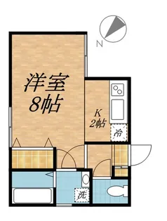 レーベルシャトー菊水【0201号室】の間取り