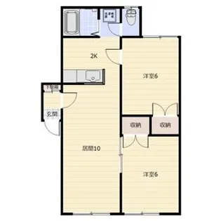 ルモアII【205号室】の間取り