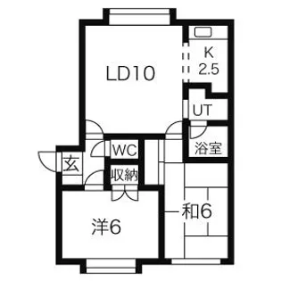 プラスパーク平岸A【102号室】の間取り