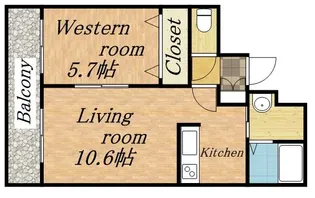 サンライトシティ豊平【5階】の間取り