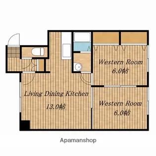 パレーシャル栄【102号室】の間取り