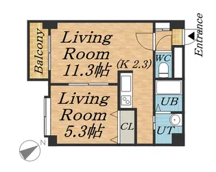 シャトレ東札幌【503号室】の間取り