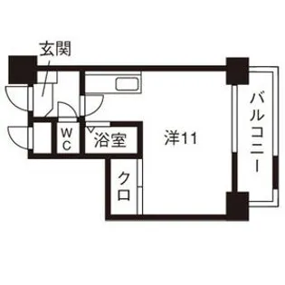 日興パレス東札幌【9階】の間取り