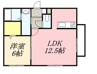 クラリス南平岸Ⅱ【4階】の間取り
