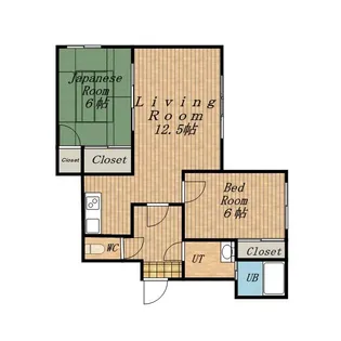 第1司レジデンス【3階】の間取り