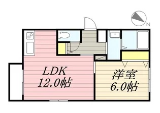 クレスト菊水【403号室】の間取り