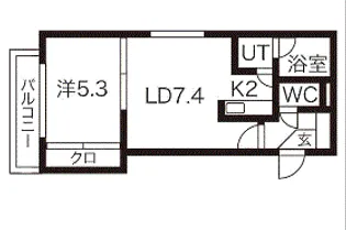 エルシティパーク【301号室】の間取り