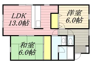 ハウスベルグ【101号室】の間取り