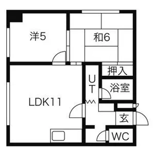 山口マンション【301号室】の間取り