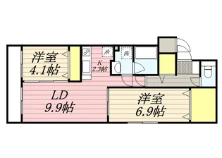 FLORES澄川【4階】の間取り