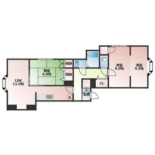 アーバンコート本郷9【1階】の間取り