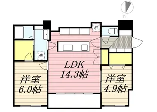 GALUSIA【1階】の間取り