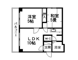 エクセレンス北都【2階】の間取り
