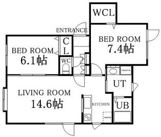 シレンハイム【2階】の間取り