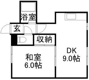レインボーKAZU【306号室】の間取り
