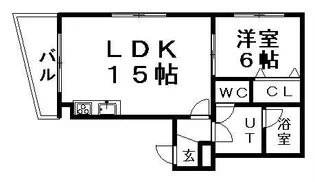 マンション24【3階】の間取り