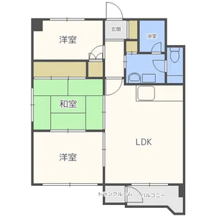 セシボン中の島【407号室】の間取り