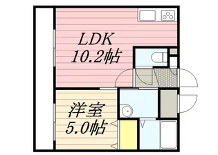 パークレジデンス大谷地【2階】の間取り