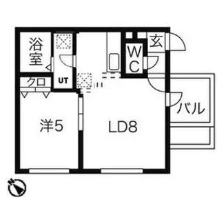 コムズ白石II【4階】の間取り