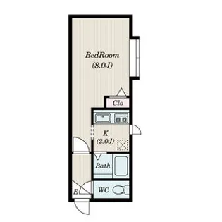 クリエイト旭町A【103号室】の間取り