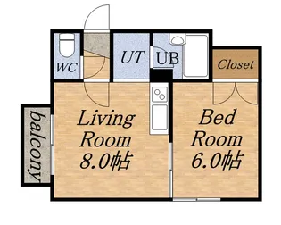 コンフォート栄通21【00201号室】の間取り