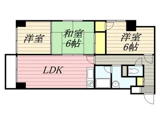 エルカミノ平岸【604号室】の間取り