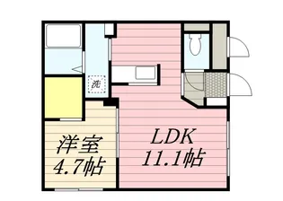 ブランシャールGRIT【3階】の間取り