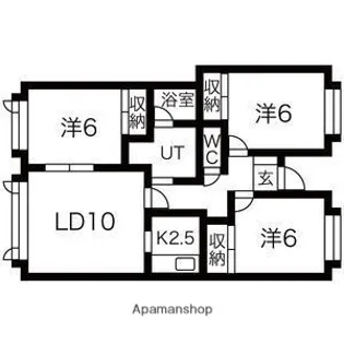 月寒KT【203号室】の間取り