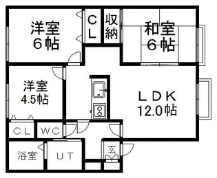 セントポーリアハウス【1階】の間取り