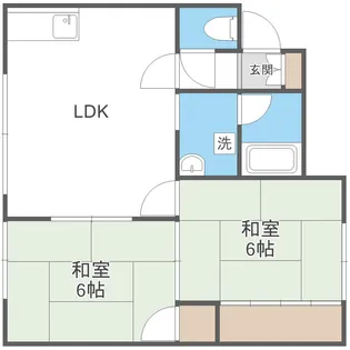 ヴィラ南郷【101号室】の間取り