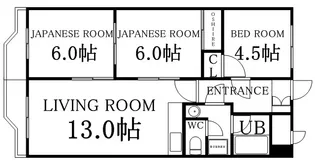 アルファスクエア第二本郷ハイム【603号室】の間取り