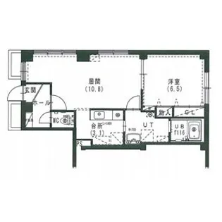 メゾンイーストリバー【1階】の間取り