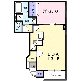 パークサイドヴィラ【1階】の間取り