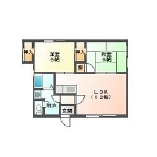 リベラハイツ【2階】の間取り