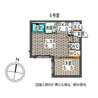 ELLE CUBE学園前(エルキューブ学園前)【4階】の間取り
