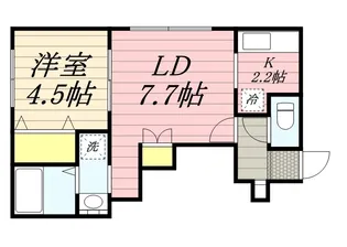アプリーラ青葉町A棟【2階】の間取り