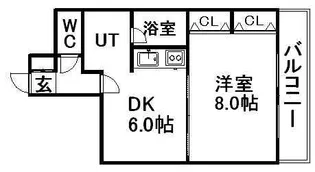 メゾンリッシュ伊藤【303号室】の間取り