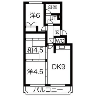 シャトー和田【406号室】の間取り
