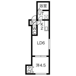 MKステュディオ【101号室】の間取り