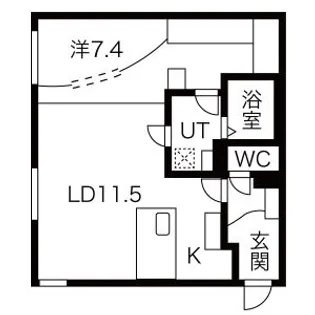 RESIDENCE SAPPORO T9【4階】の間取り