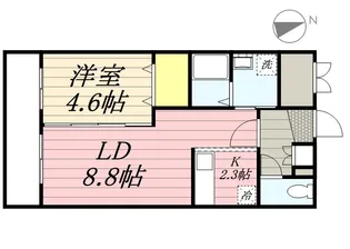アルファスクエア平岸4条【406号室】の間取り