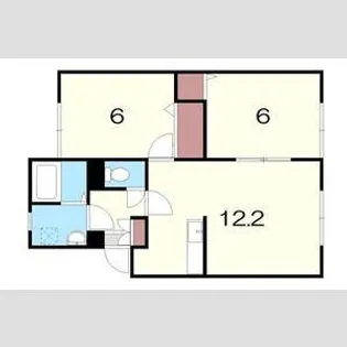 パークアベニューもみじ台【201号室】の間取り
