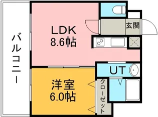 エムズ中の島【6階】の間取り
