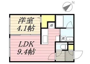 VIA LATTEA本通【4階】の間取り