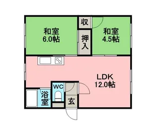 大川マンション【302号室】の間取り