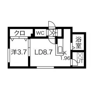 BALBONI平岸(バルボーニ平岸)【4階】の間取り