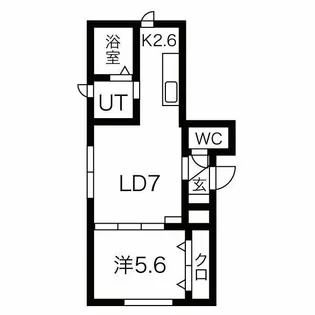 MULBERRYFIELD O.6(マルベリーフィールドオーロク【4階】の間取り