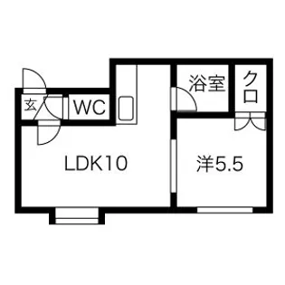 PRESTIGE.KE【101号室】の間取り
