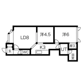 ベルエトワール【201号室】の間取り