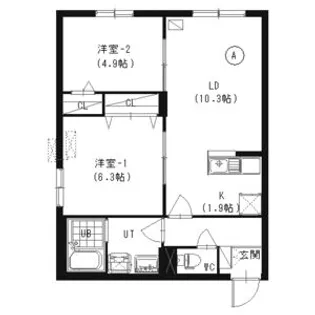 ESPERANZA(エスペランザ)【2階】の間取り